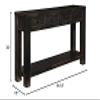 BOWERY HILL Wooden Console Table in Black view 3