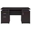 BOWERY HILL Contemporary 2 Drawer Home Office Computer Desk in Cappuccino view 4