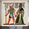 Ambesonne Egyptian Print Curtains, Papyrus with Historical Characters Elements Building Old Retro Culture Art, Living Room Bedroom Window Drapes 2 Panel Set, 108" X 90", Multicolor view 1