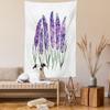 Ambesonne Watercolor Flower Tapestry, Illustration of Lavender Flowers Fresh Colors Mint Family Plant, Wall Hanging for Bedroom Living Room Dorm, 60" X 80", Violet White view 2