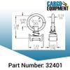 Cargo Equipment Corp. L-Track Single Stud Fitting with Round Ring view 3