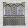 Ambesonne Orient Tapestry, Nostalgic Moroccan Architecture Stone Carving and Motifs Majestic Ottoman Empire, Wall Hanging for Bedroom Living Room Dorm Decor, 60" X 80", Grey Blue view 1