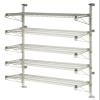 Omega Products Corporation 18" Deep x 36" Wide x 54" High Adjustable 5 Tier Chrome Wall Mount Shelving Kit view 1