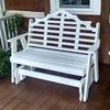 A & L Furniture Poly Marlboro Glider Bench, 4', Orange view 1