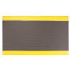 Antifatigue Mat, Black, YllwBrdr, 4ftx60ft view 1