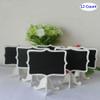AKOAK 12 Pack Mini Rectangle White Frame Chalkboards with Support Easels for Message Board Signs, Weddings and Parties view 2