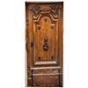DoorPix 32x80 Inch 3D Door Mural Wrap Glossy Bubble Free Sticker Rustic Italian Single Panel Wood Door with Lions Head Door Knocker - Peel and Stick - Easy-to-Clean, Durable view 2