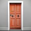DoorPix 36x80 Inch 3D Door Mural Wrap Glossy Bubble Free Sticker Coral Ornate 6-Panel Double Door - Peel and Stick - Easy-to-Clean, Durable view 1