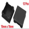 uxcell 70mmx70mm Plastic Square Caps Tube Pipe Inserts End Blanking 12Pcs view 2
