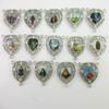 100pcs of Assorted Heart Shaped Divine Mercy Jesus Catholic Rosary Connector Centerpiece view 2