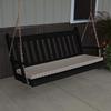 A & L Furniture Yellow Pine Traditional English Porch Swing, 4', Natural Stain view 1