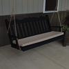 A & L Furniture Yellow Pine Royal English Deluxe Garden Swing, 4', Linden Ivory Leaf Stain view 1