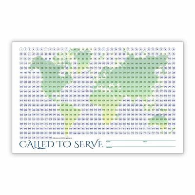 World Missionary Countdown Sheet - Elder - LDS Mission Countdown Calendar (11 X 17)