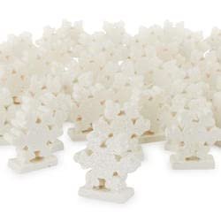 Factory Direct Craft Set of 36 Resin Christmas Wonderland Snowflake Table Favors for Holiday and Christmas