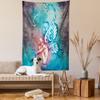Ambesonne Butterfly Tapestry, with Butterfly Wings Renewal Female Rebirth Psyche Lightness of Being, Wall Hanging for Bedroom Living Room Dorm Decor, 60" X 80", Blue Purple view 2