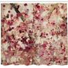 Ambesonne Antique Shower Curtain, Grungy Effect Cherry Blossoms on Retro Background Floral Art Work Nostalgia, Cloth Fabric Bathroom Decor Set with Hooks, 69" W x 70" L, Beige and Pink view 2