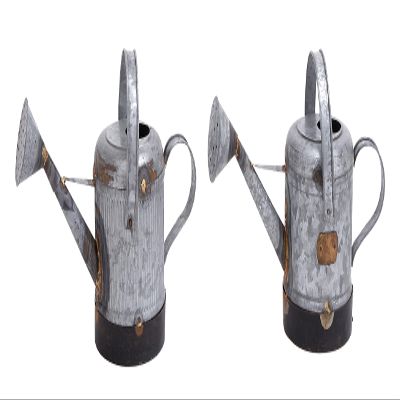 Deco 79 38163 Galvan Metal Water Can 2 Assorted 13" W, 8" H -