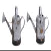 Deco 79 38163 Galvan Metal Water Can 2 Assorted 13" W, 8" H - view 1