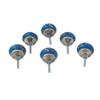 NOVICA Handmade Artisan Ceramic Cabinet Knobs Charming Blue Flowers view 4