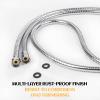 Klabb 59 Inch/150cm Stainless Steel Handheld Shower Hose, Flexible and Durable Replacement Hose with Brass Insert and Nut view 2