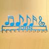 Medal Holder with Music Notes and Personalized Text Field (H30) view 1