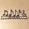 Medal Holder with Music Notes and Personalized Text Field (H30) view 3