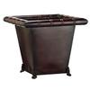 Square Metal Bamboo Planter Burgundy (pack of 1) view 1
