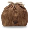 TOYO CASE Animal Lunch Pouch Drawstring Bag Insulation Aluminum Sheet inside BEAR view 3