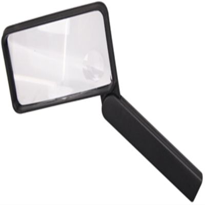 Fackelmann 60320 Loupe, Plastic, Black, 22.6 x 11.6 x 2 cm