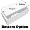 Wooden Tissue Box Cover in White Oak Wood Veneer Rectangular Regular Size - Top Opening with Bottom view 2
