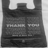 Black Thank You Platic T-shirt Bags (11.5 X 6.5 X 21-14mic) (700, Thank You Big) view 1