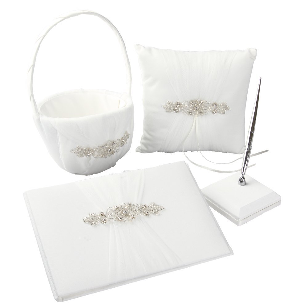 Sonya 4-Piece Wedding Accessories Set, Ivory