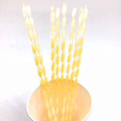 Weststone - 50pcs Colorful Acrylic swirl sticks for cake pop or lollipop candy (Yellow)