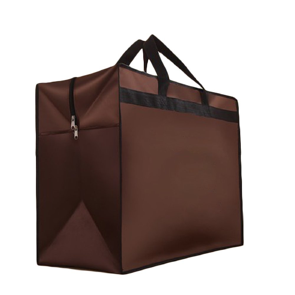 AliceHouse X-Large Breathable Wedding Gown Train Formal Dress Garment Bag Storage Carrying Suitcase Cover Bags FCZ010 Coffee