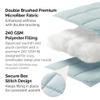 Southshore Fine Living, Inc. Comforters, King Size Down Alternative Comforter, Oversized Cal/King Comforter Set, Hotel Bedding, All Season Bedspread, Wrinkle Free Bedding Set, Sky Blue Comforters view 3