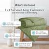 Southshore Fine Living, Inc. Oversized King Comforter, King Size Duvet Insert, Down Alternative Comforter, Bedding Set to Match Home Dcor, Sage Green view 2