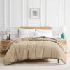 Southshore Fine Living, Inc. Queen Bed Comforters, Full Size Bedspread, Fluffy Comforter Queen Set, Down Alternative Taupe Comforter, Queen Size/Full, Pet Hair Resistant Bedding, Wrinkle Free, Taupe view 1