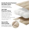 Southshore Fine Living, Inc. Queen Bed Comforters, Full Size Bedspread, Fluffy Comforter Queen Set, Down Alternative Taupe Comforter, Queen Size/Full, Pet Hair Resistant Bedding, Wrinkle Free, Taupe view 3