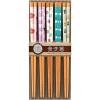 Sunlife Chopsticks for Guests Susu Bamboo Japanese Natural Bamboo Made in Japan Dishwasher Safe Brown 8.9 inches (22.5 cm) Set of 5 Pairs view 1