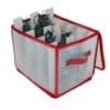 Simplify Holiday Light Organizer Box | Holds 500 Lights | Christmas Storage | Tree String Lights | 5 Divider Reels | Collapsible | Ultra Zip | Red view 1
