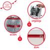 Simplify Holiday Light Organizer Box | Holds 500 Lights | Christmas Storage | Tree String Lights | 5 Divider Reels | Collapsible | Ultra Zip | Red view 4