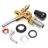 Adjustable Beer Tap Faucet with chrome Gold plating,Kegerator Draft Shank Tap view 2