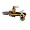 Adjustable Beer Tap Faucet with chrome Gold plating,Kegerator Draft Shank Tap view 3