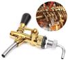 Adjustable Beer Tap Faucet with chrome Gold plating,Kegerator Draft Shank Tap view 4