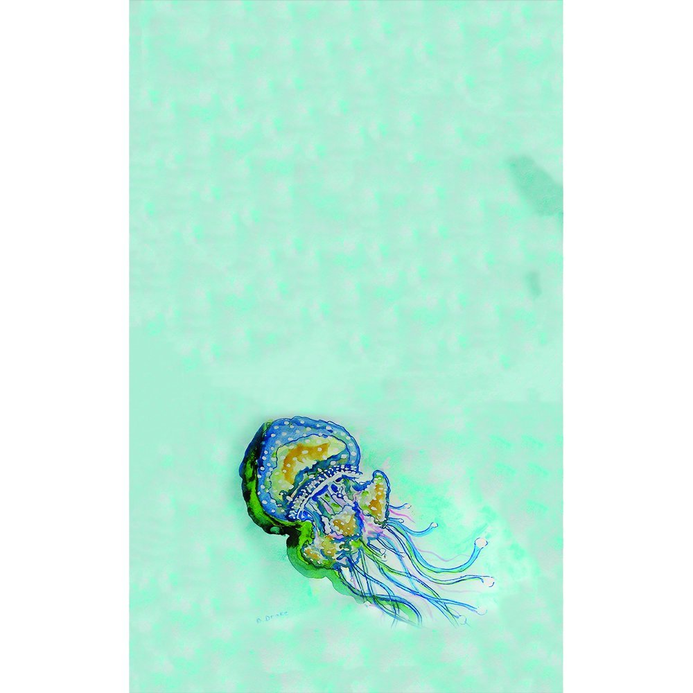 Betsy Drake KT056 Jelly Fish Kitchen Towel