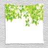 Ambesonne Leaves Tapestry, Freshening Background Vibrant Leafage in Spring Flourishing Open up Plant Theme, Wall Hanging for Bedroom Living Room Dorm Decor, 60" X 80", Green White view 1