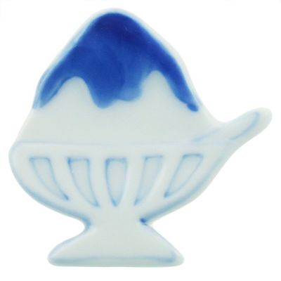 Arita Ware 465519 Unchiyama Kiln Chopsticks Rest Shaved Ice Blue Hawaii