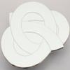 24to3 Nishitomi Pottery Arita Ware Plate, Tajiyo Kiln Knot, Extra Large Plate, Plate, Diameter Approx. 12.2 inches (31 cm), Platinum, Christmas, New Year's Tableware, Made in Japan view 2