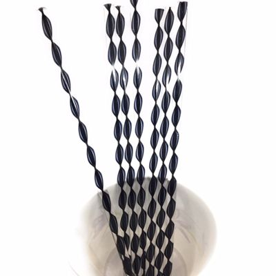 Heavy duty - 40pcs 6 in x 7/32 Acrylic Sticks For Cake Pops or Candy Apple (Black Swirl)