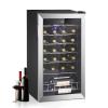 Smad Wine Fridge Freestanding, 28 Bottle Compressor Wine Cooler Refrigerator for Home with Digital Thermostat and Glass Door, Stainless Steel view 1